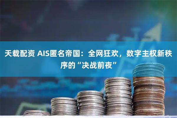 天载配资 AIS匿名帝国：全网狂欢，数字主权新秩序的“决战前夜”
