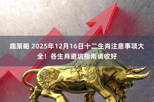 趣策略 2025年12月16日十二生肖注意事项大全！各生肖避坑指南请收好